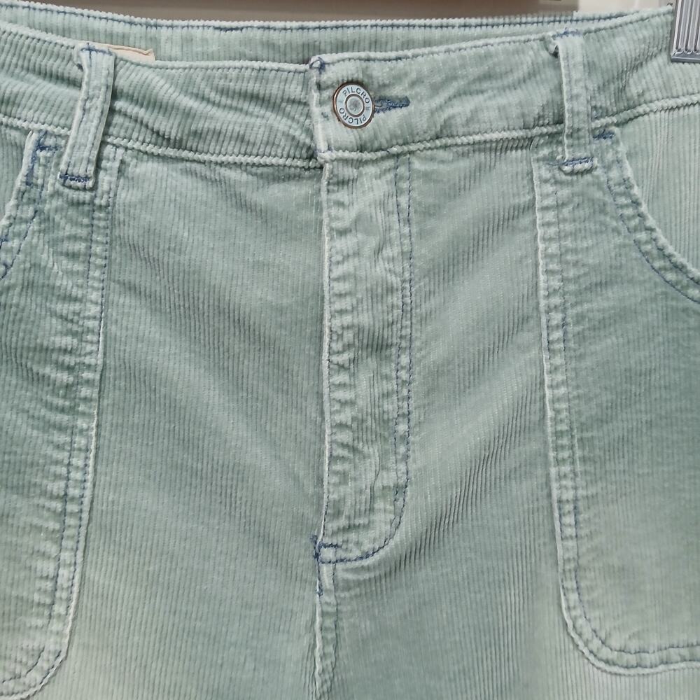 Anthropologie Pilcro The Icon Corduroy Jeans Pants Size 34 Green Flare Low Rise - Picture 5 of 16